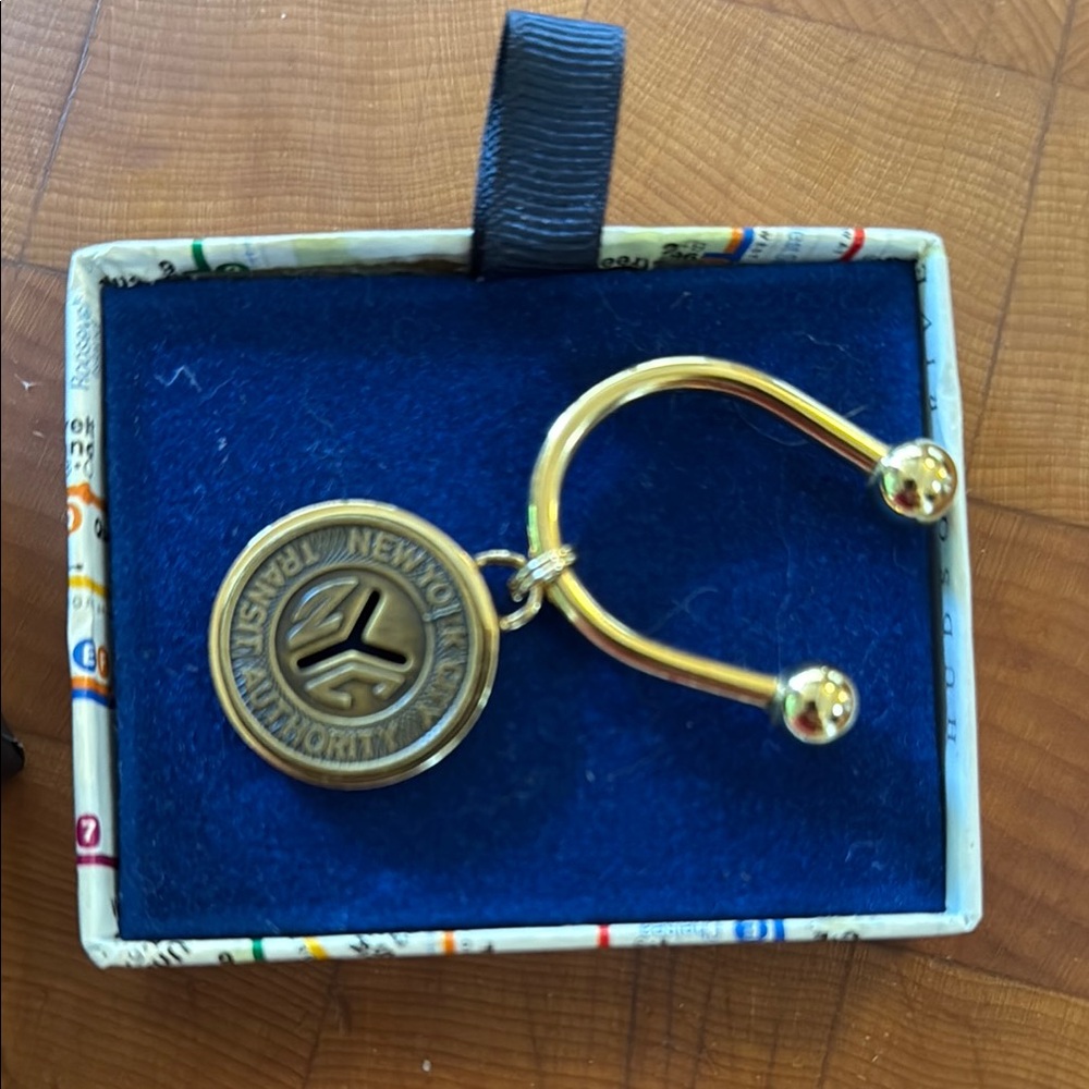 Gold Keychain with Emblem